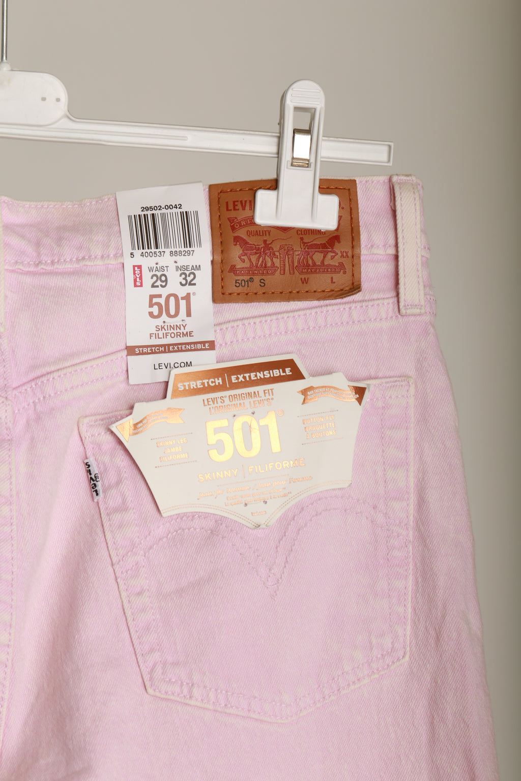 Spodnie Levi’s 501 różowe