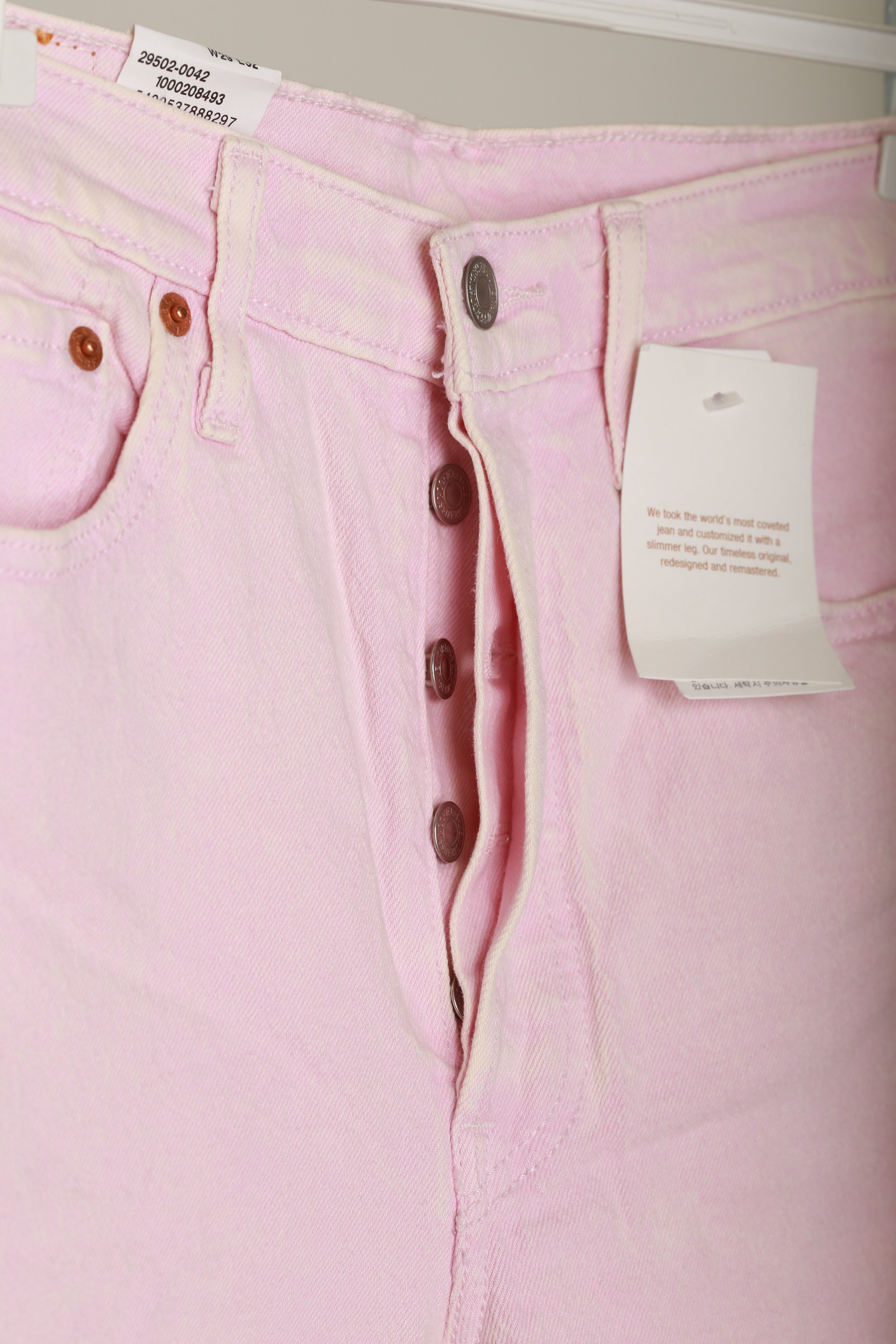 Spodnie Levi’s 501 różowe
