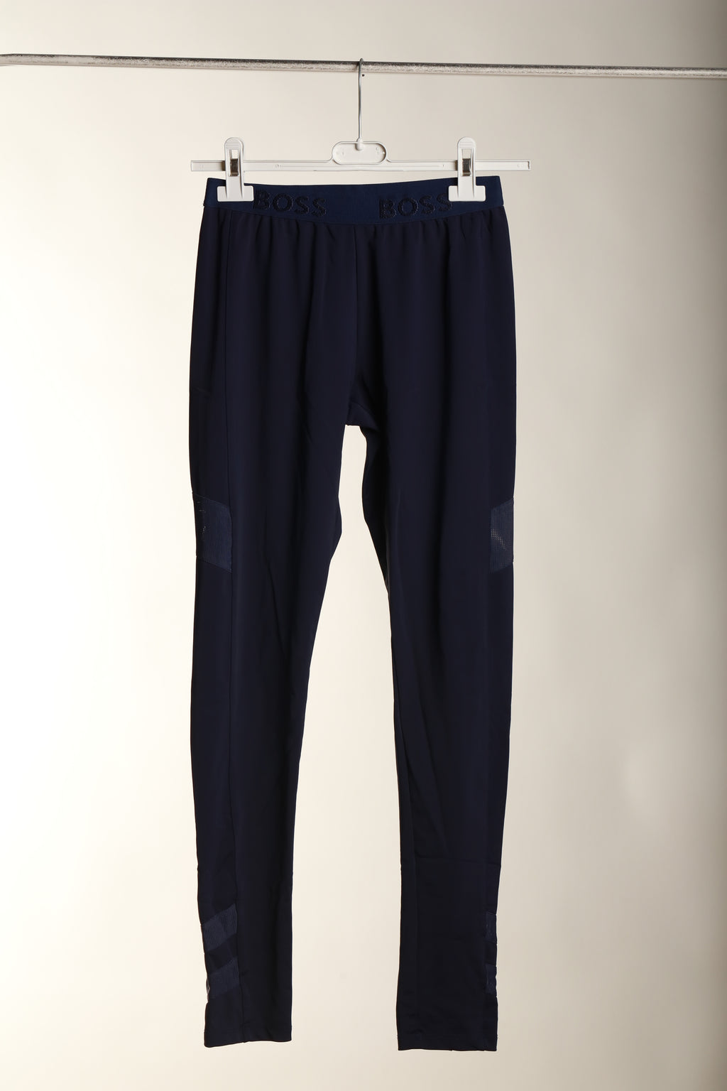 Damskie legginsy sportowe BOSS M – granatowe